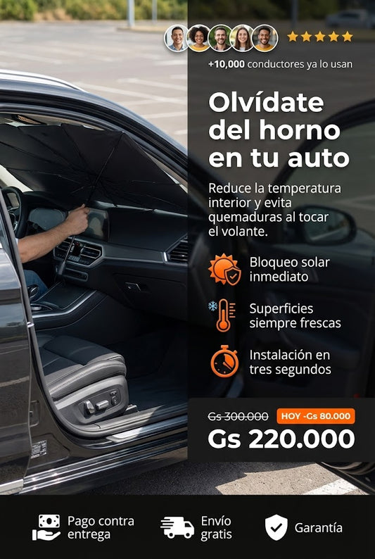 Sombrilla Antisolar Para Auto