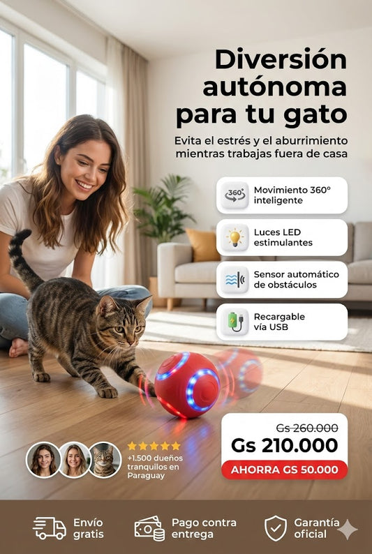 Pelota Interactiva Para Gatos
